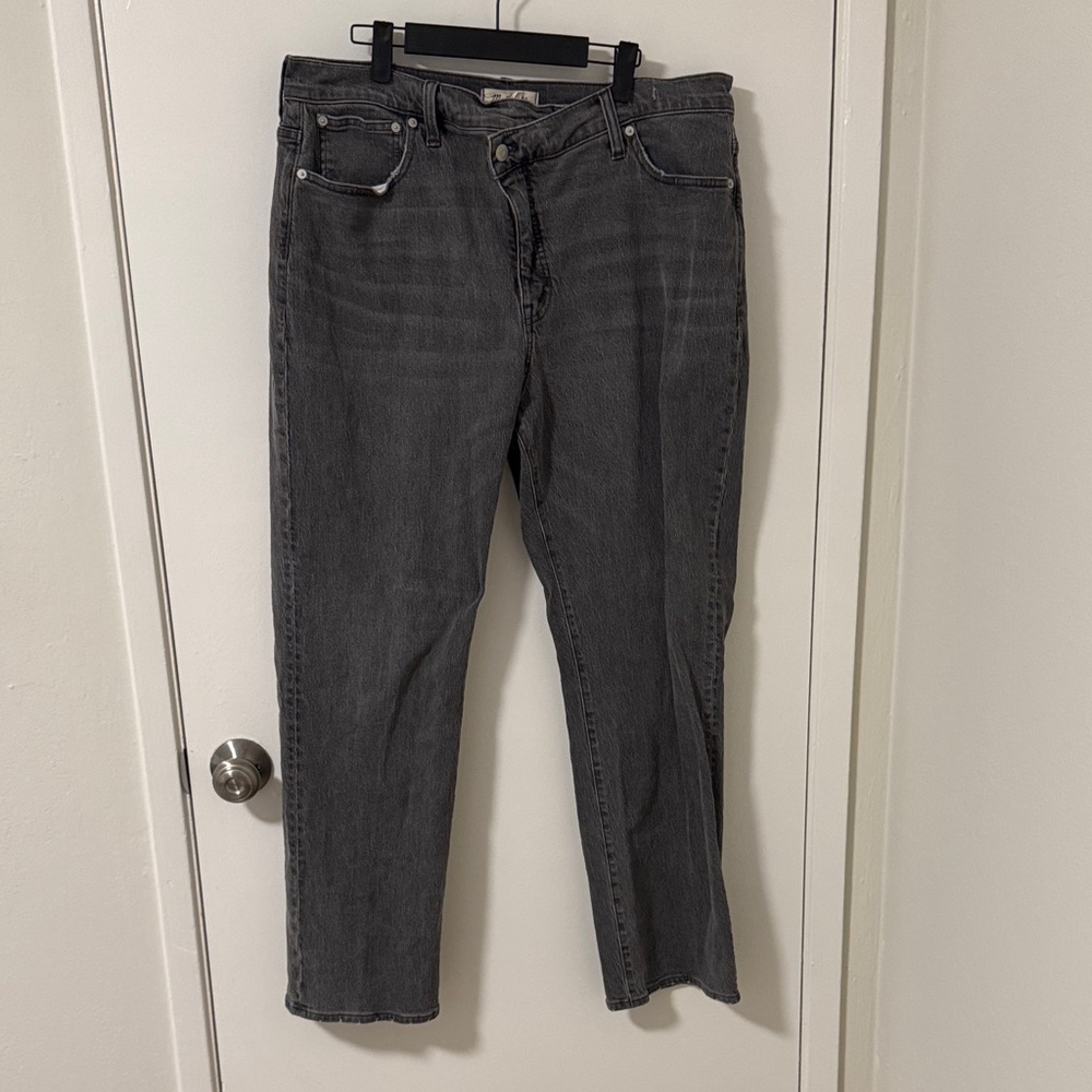 Madewell Charcoal Straight Leg Pants